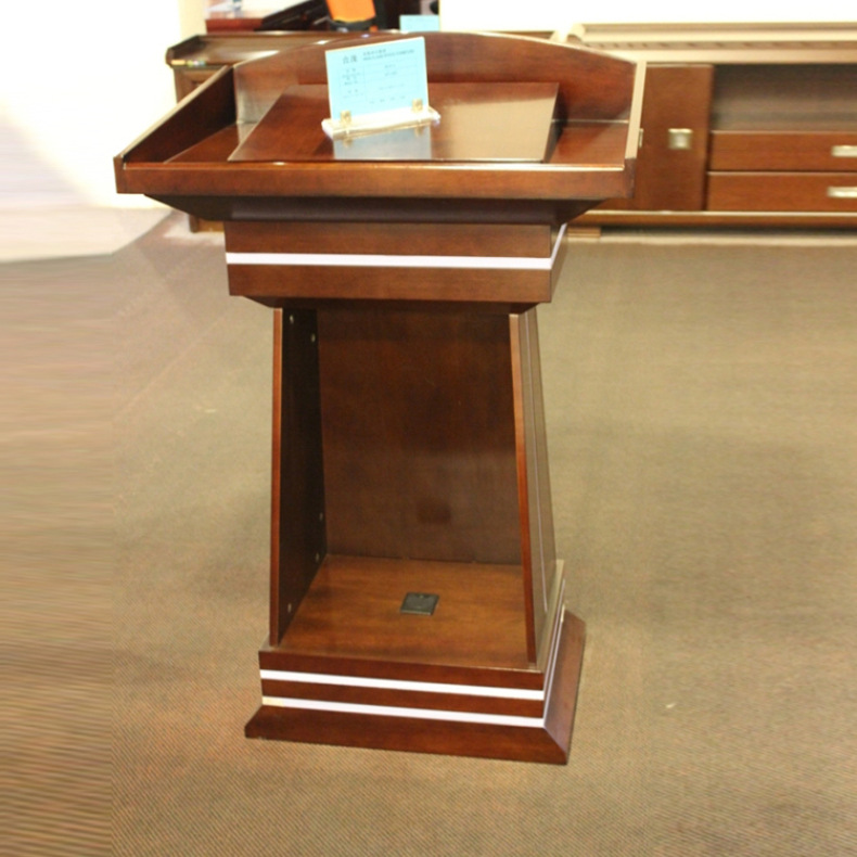 存济堂演讲台实木讲台演讲桌报告台发言台咨