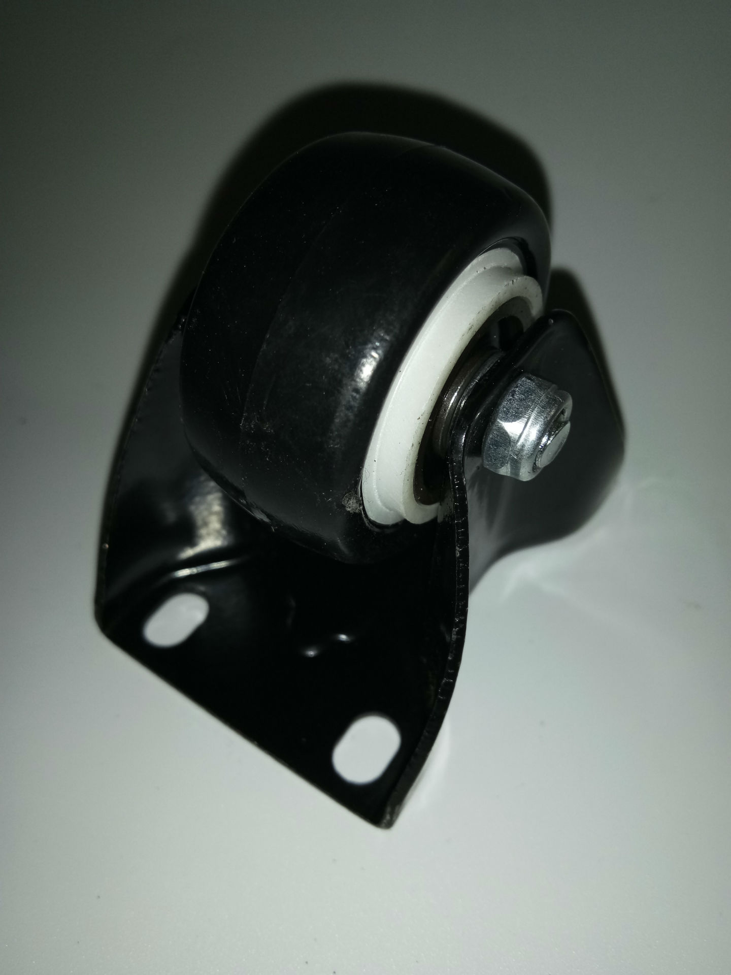 厂家直销脚轮万向轮 直销金钻1.5寸定向 黑金刚轮 电泳轮