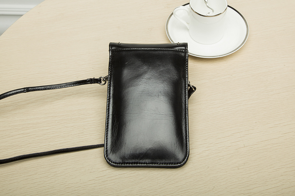 2016新款手机包 带钻手机袋 iphone6p手机包单肩斜挎 头层牛皮