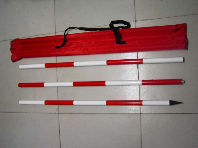 3米/5米铝合金花杆/标杆/抽拉 活节花杆/优质铝合金 耐摔耐撞