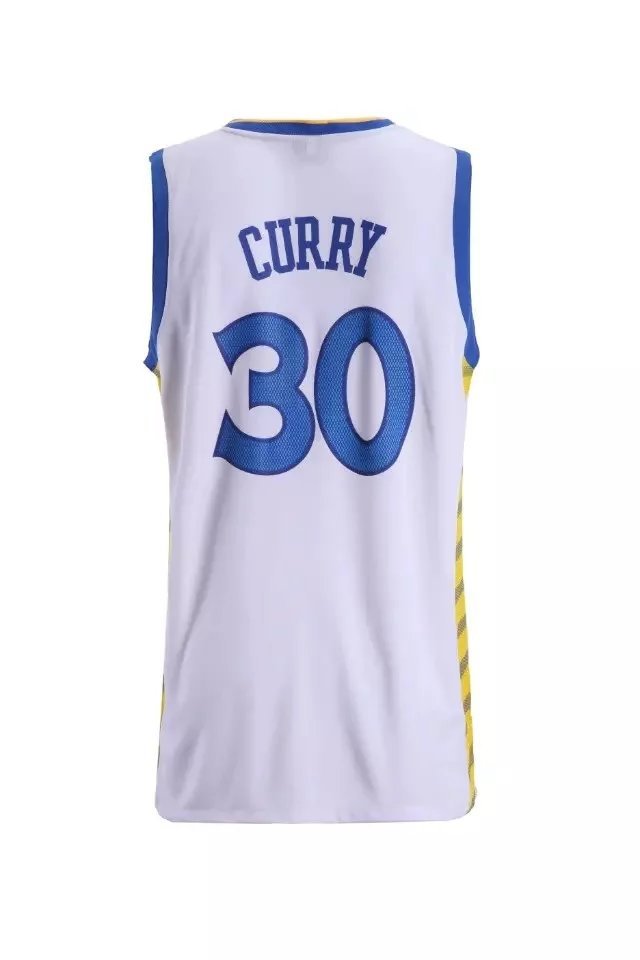 2016新款勇士队球星篮球服萌神库里30号运动球衣上衣现货一件代发