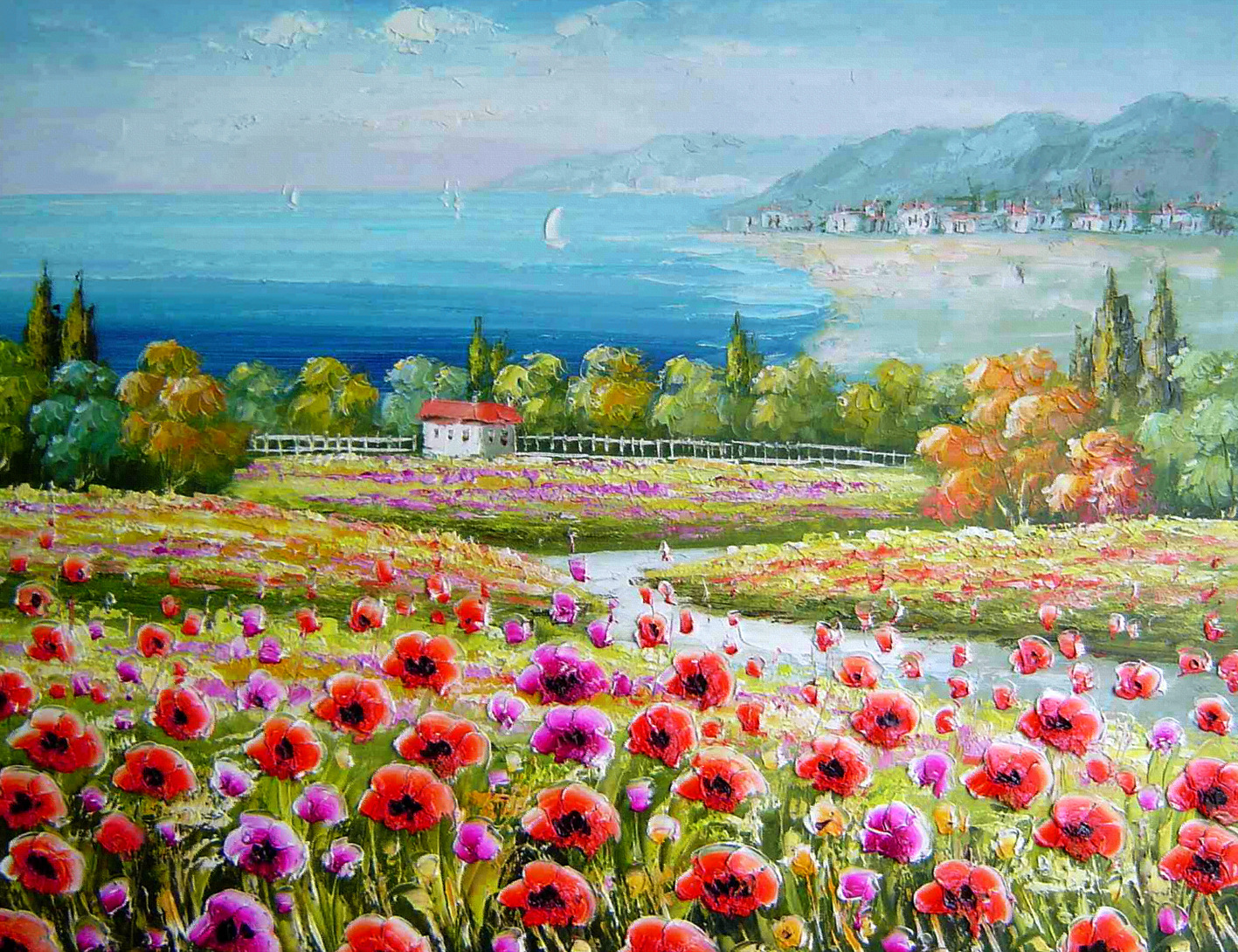 3d墙纸壁画壁纸壁画无缝真丝墙布卧室客厅背景墙电视墙壁纸