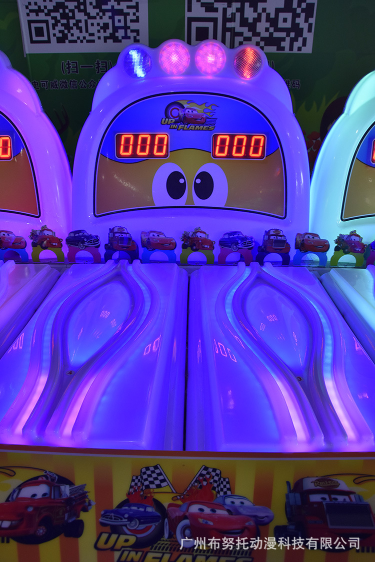 布努托儿童嘉年华q版6人动物滚滚球豪华摊位机大型游戏机设备