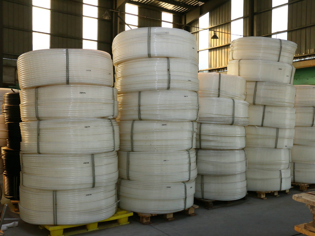 PE管-厂家直销 白色尼龙 PE穿线管 工程塑料管