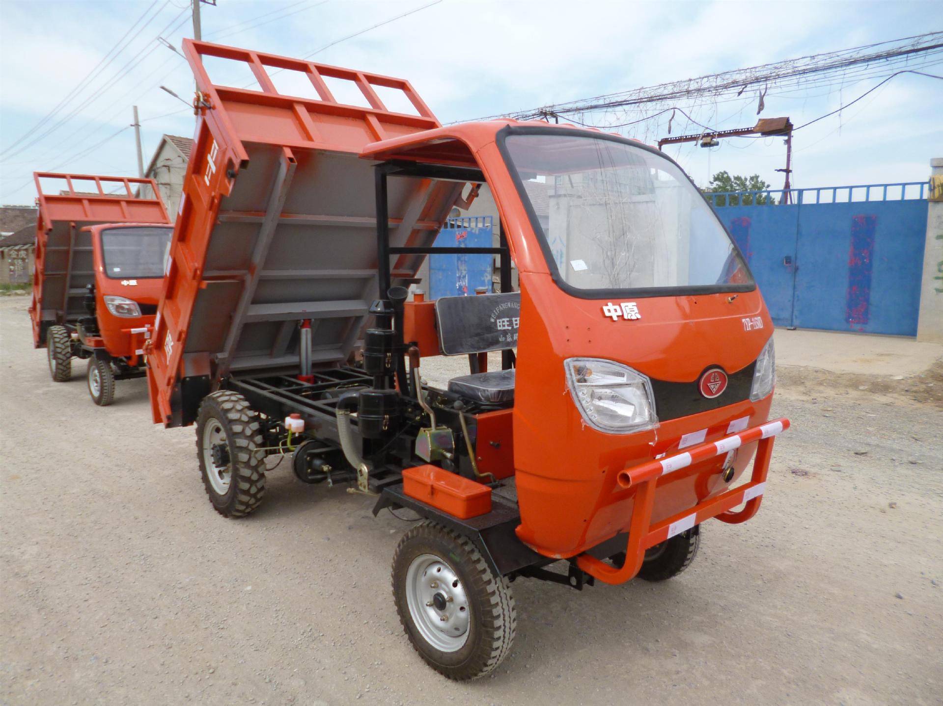 腾海工地三轮车价格电动三轮车自卸斗18马力农用柴油三轮车今日多少钱