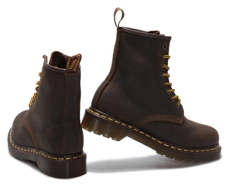 马丁靴新品直销 英伦复古潮靴头层牛皮咖色油皮马丁皮靴男女单鞋