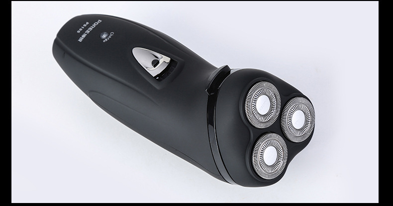 飞科博锐ps195剃须刀充电式刮胡刀三刀头旋转胡须刀电动flyco正品