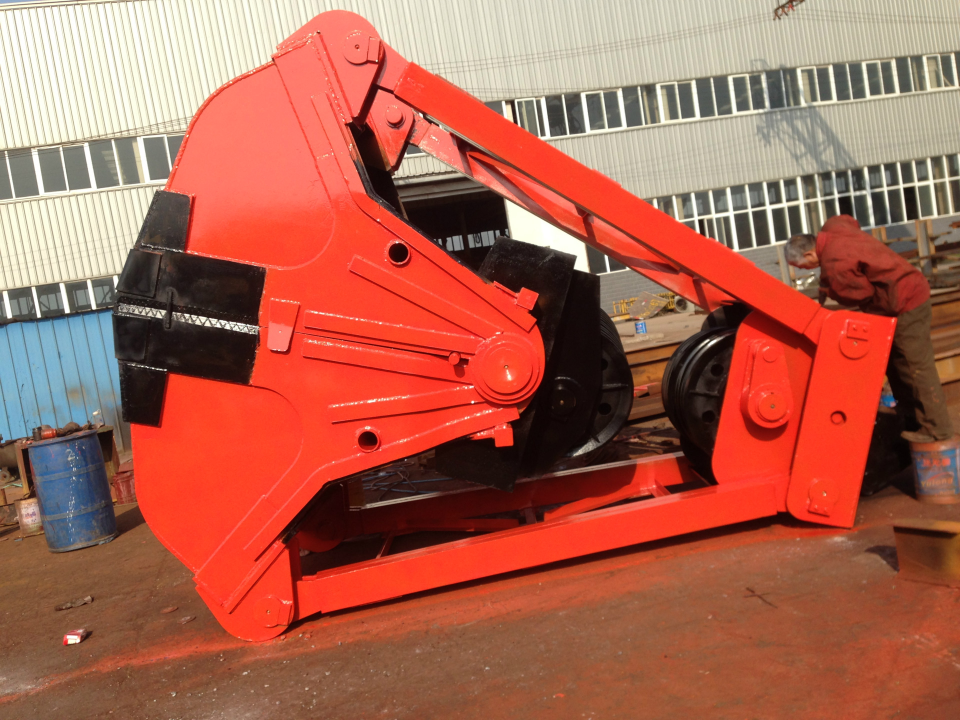 大量供应亚重u106重型容积1立方四绳抓斗,起重机专用抓斗