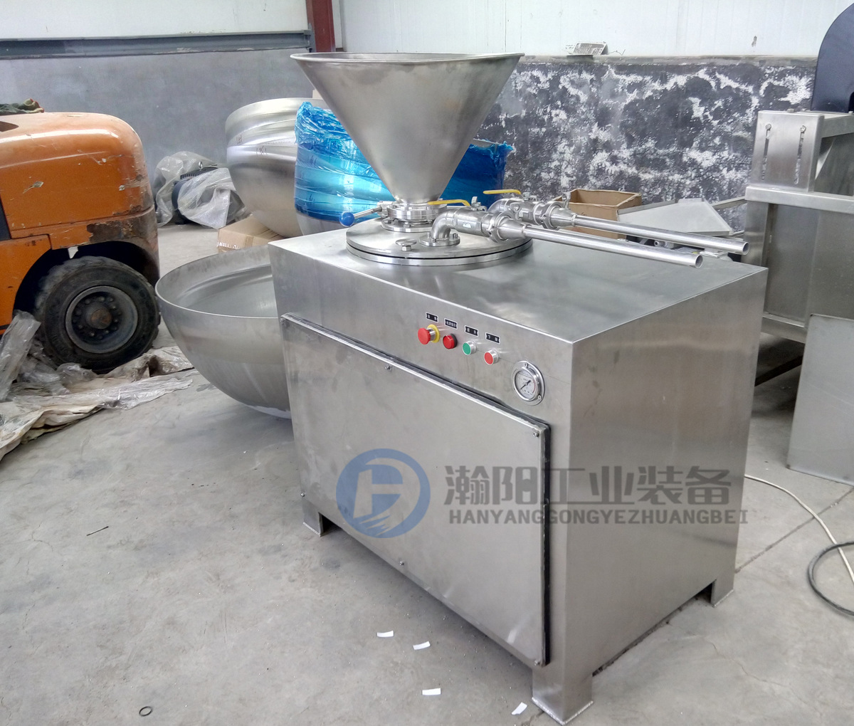 供应液压灌肠机 香肠加工成套设备 瀚阳灌肠机价格