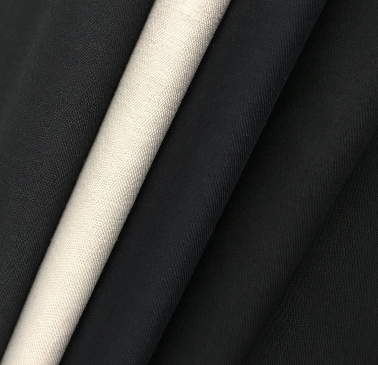 牙签哗叽素色斜纹男女西服混纺面料职业装高质西装面料