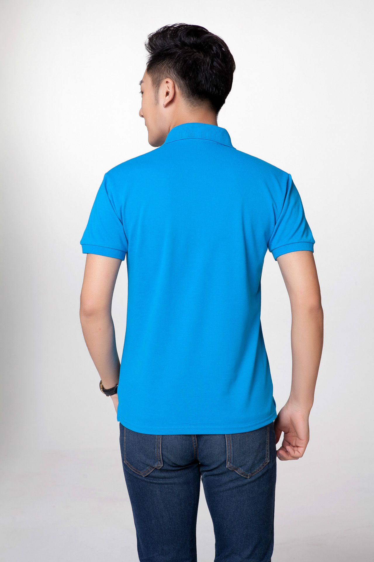 广告衫定制新款短袖翻领t恤diy定做文化衫工装印图印字