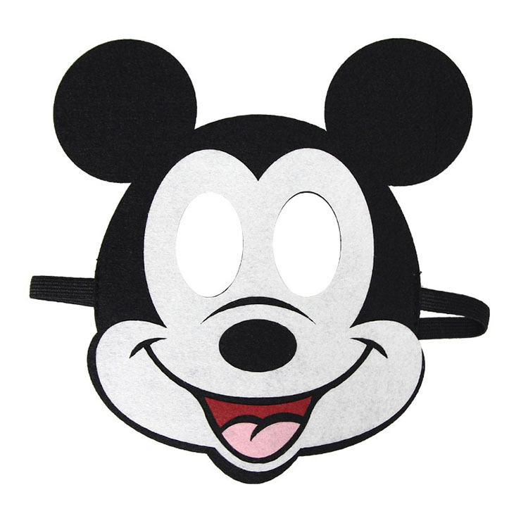 厂家批发毛毡面具 儿童卡通毛毡面具 派对化装舞会面具 可定制