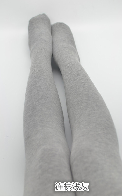 春秋款浅灰色连裤袜加绒保暖烟灰色丝袜子女显瘦连体打底袜裤