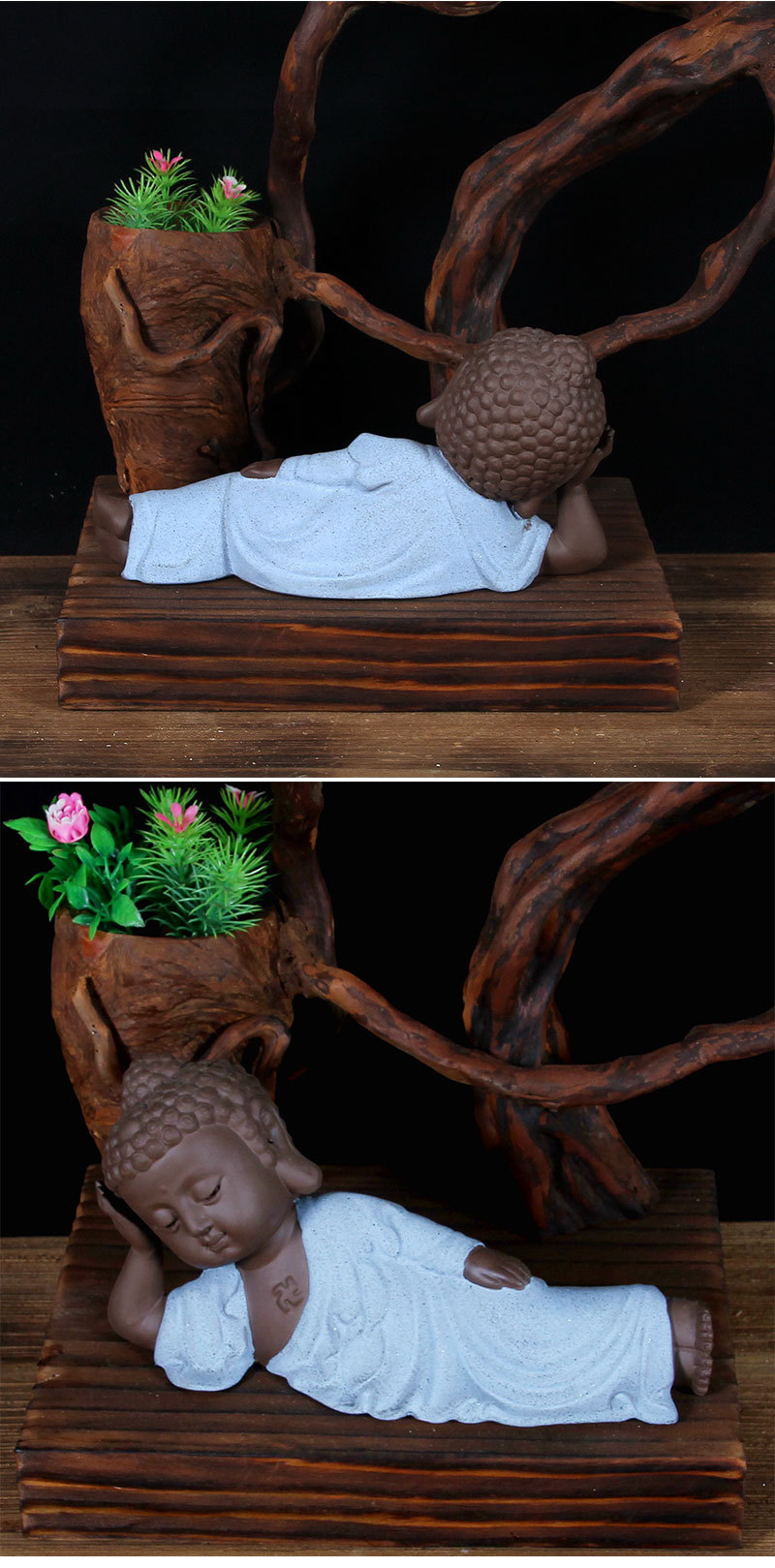 卧式弥勒佛-紫砂_05