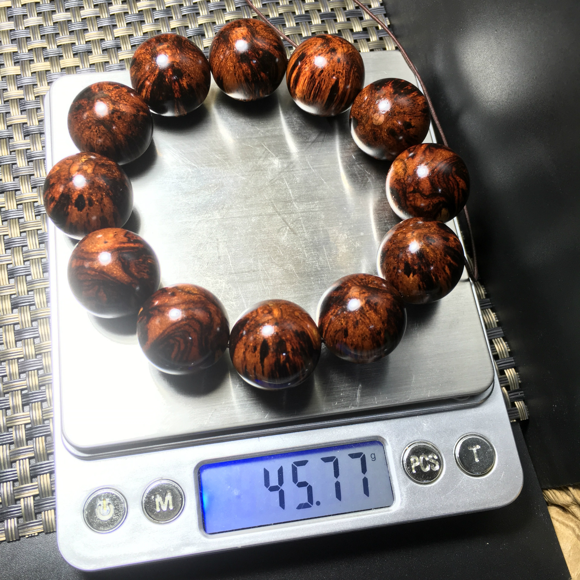 缅甸藤香木手串2.0 老挝黄花梨 花梨藤 降香藤 一物一拍.