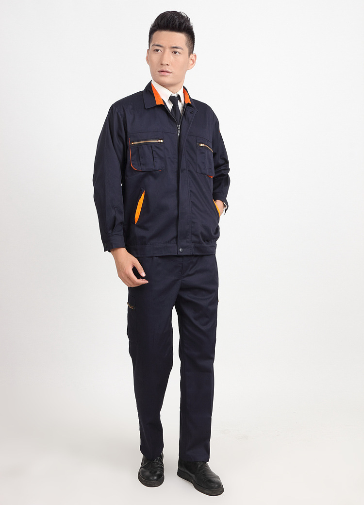 秋冬长袖工程服工作服套装厂家订制汽修劳保装修工厂工人制服定做