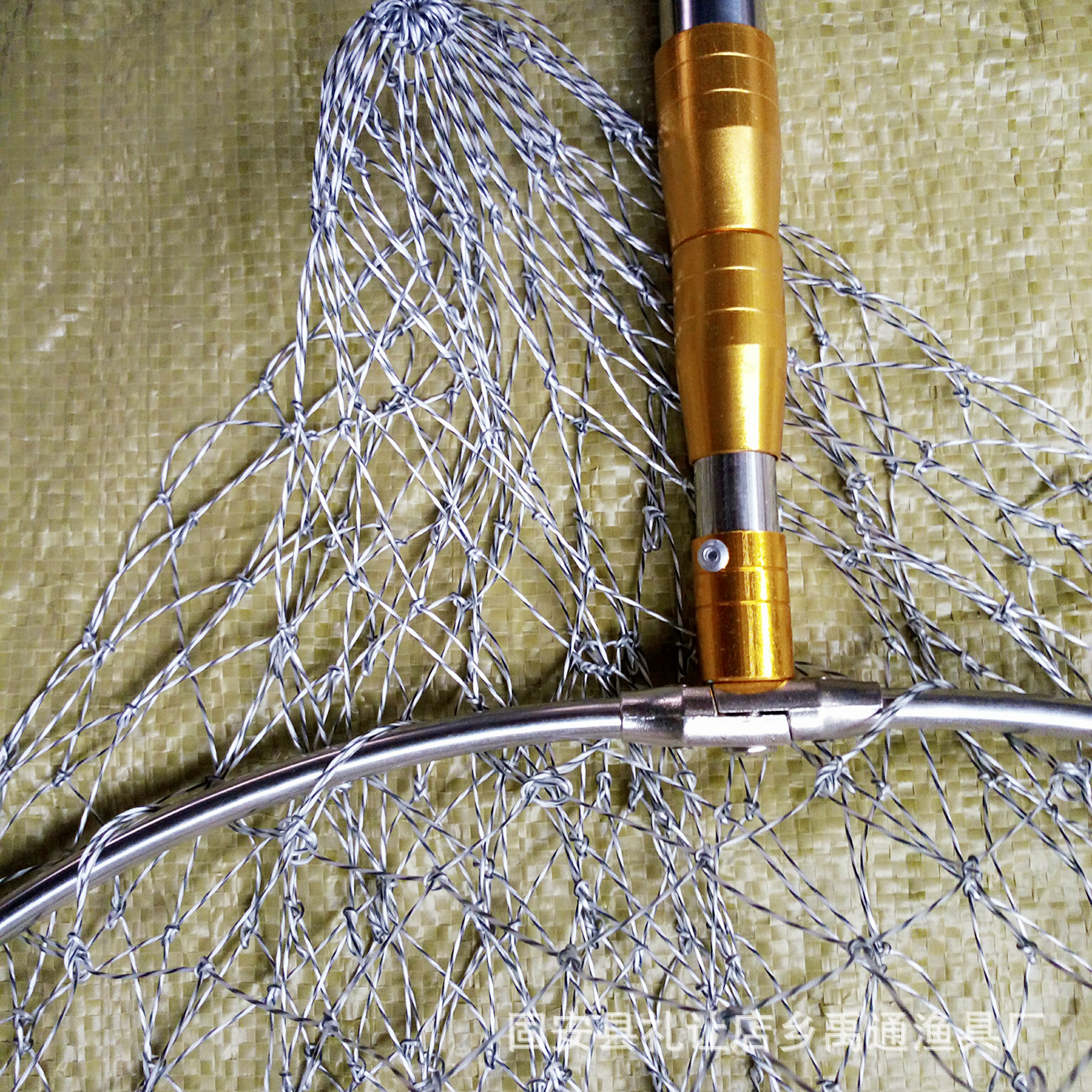 批发不锈钢抄网杆接头抄网配件通用接头8mm