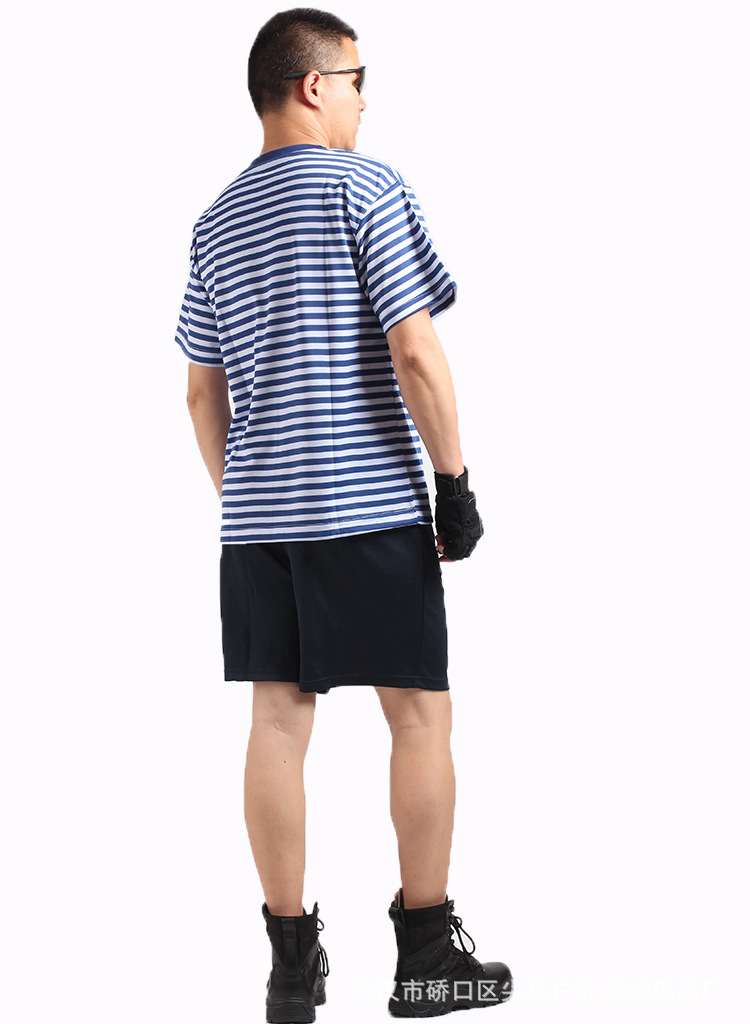 厂家直供07海洋体能训练服套装07海魂衫军迷t恤