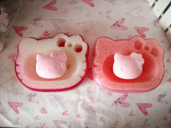 hello kitty 凯蒂猫 迷你香皂 淡粉色玫瑰立体肥皂 粉色 50g/块