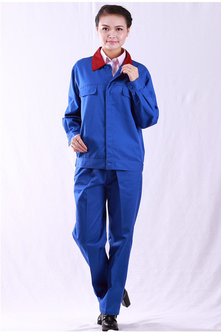 春秋长袖工作服_加厚长袖工作服 车间工衣厂服劳保服