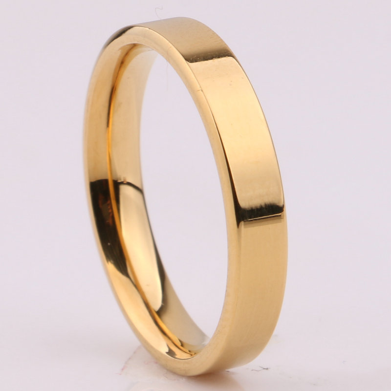 光面简约外平内弧度钛钢戒指 钛钢指环 光板 四色可选 指环