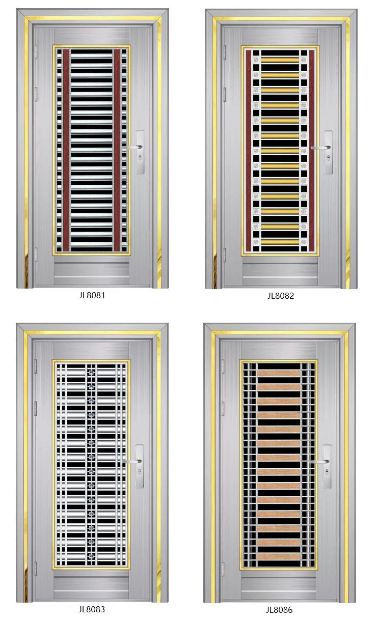 俊力门业长期供应 不锈钢防盗单门 入户安全门 304不锈钢单门