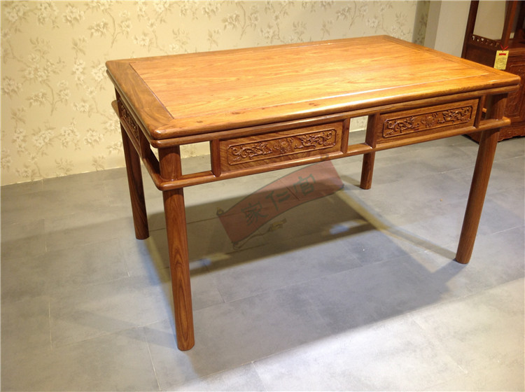 红木家具花梨木餐桌长方桌长方形桌子实木简约饭桌餐桌椅特价