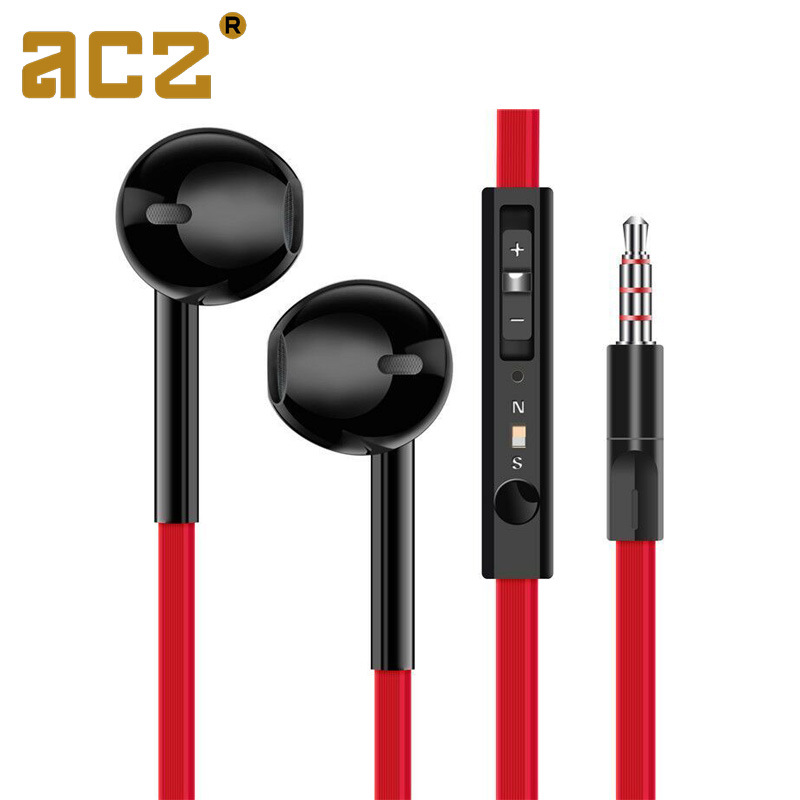 厂家直销acz 适用小米三星苹果手机耳机入耳式线控带麦现货批发