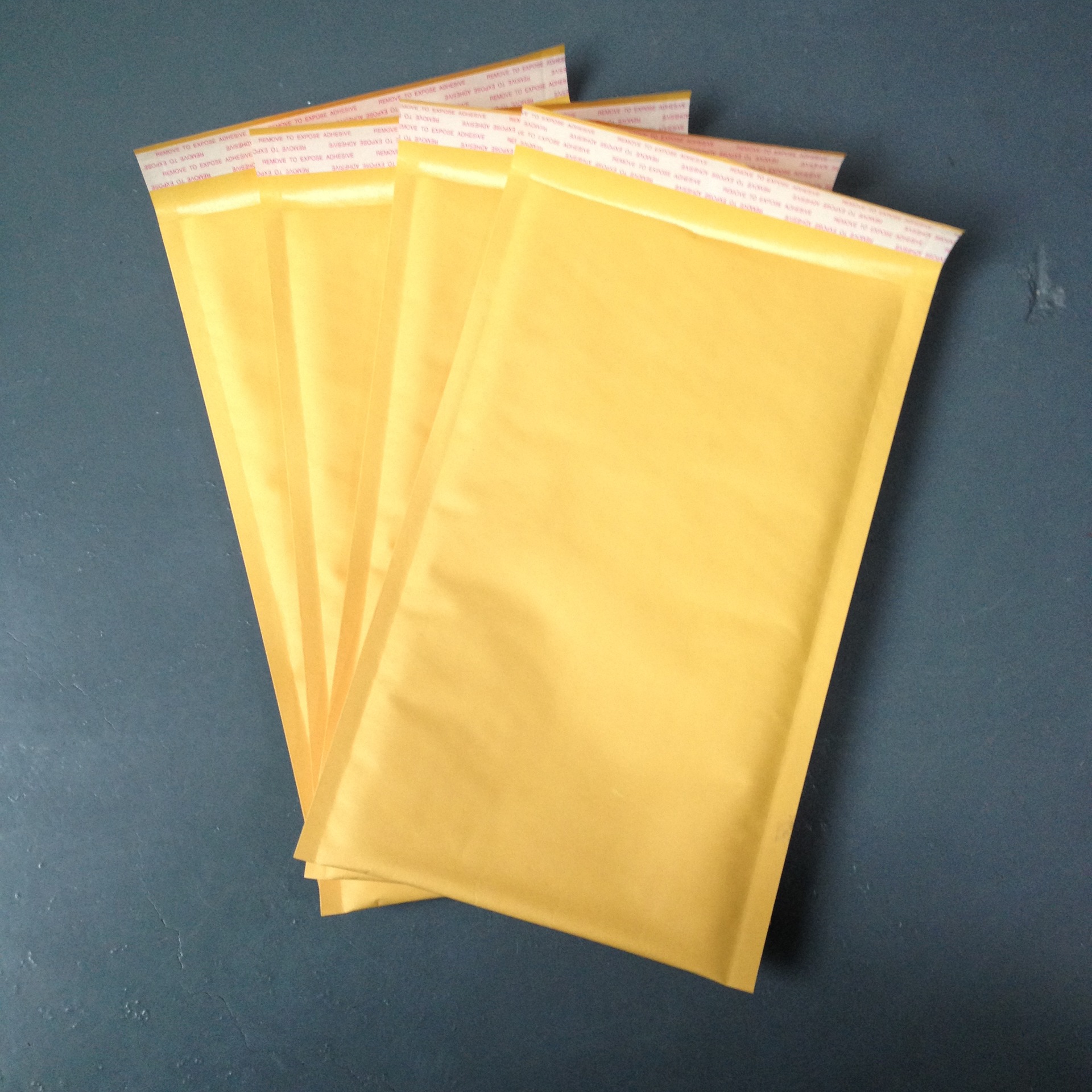深圳厂家黄色牛皮纸气泡信封袋外贸小包装160320每箱350个现货