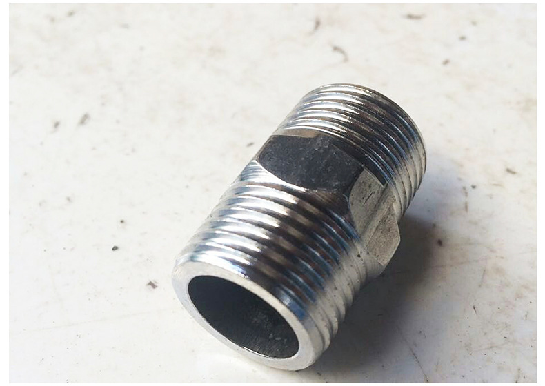 4分 6分 1寸加厚不锈钢快速接头 外螺纹液压铁对丝 五金配件