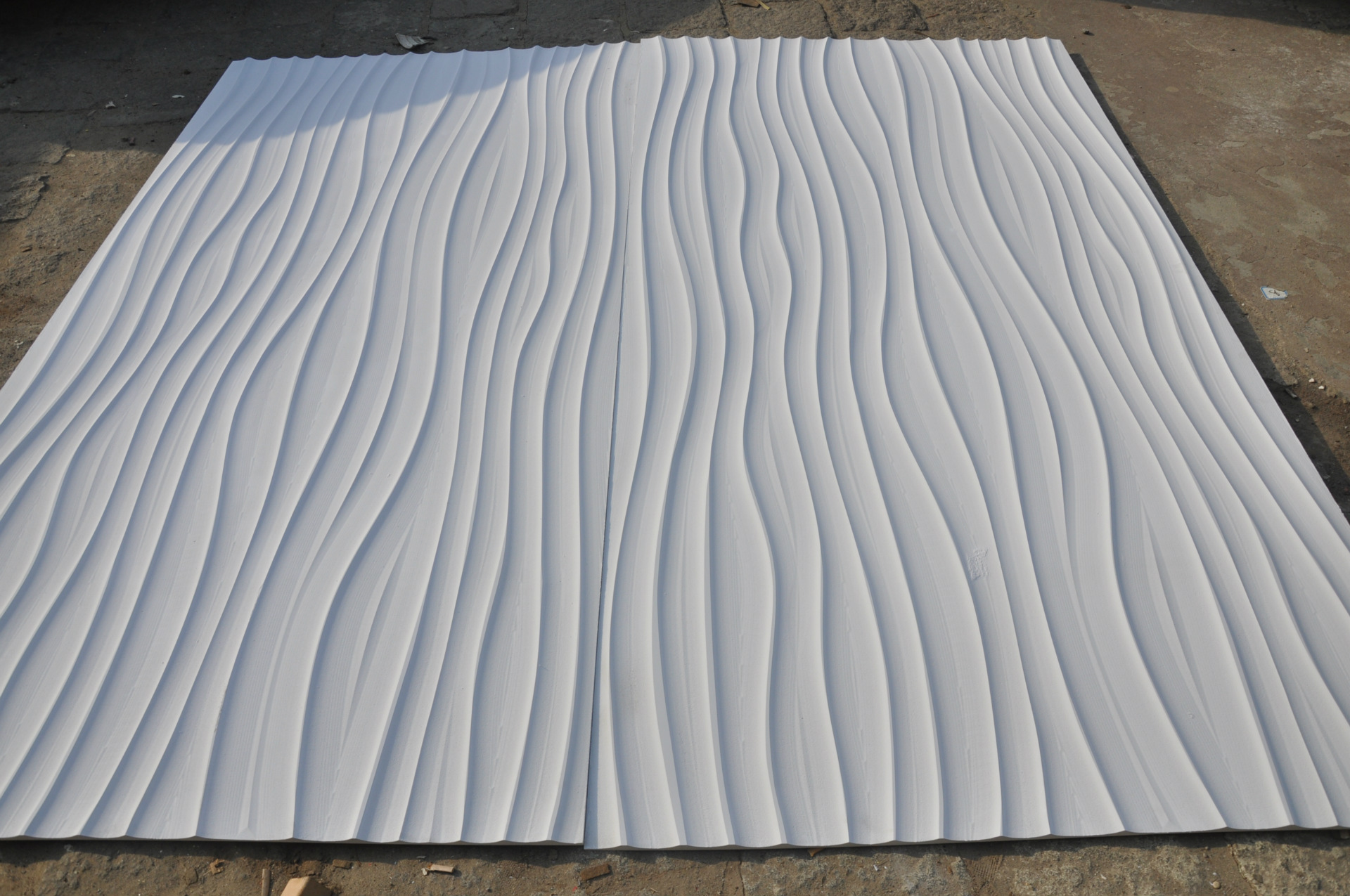 雪弗板室内外背景墙饰面板上海波浪板厂家大浪纹酒店形象户外广.