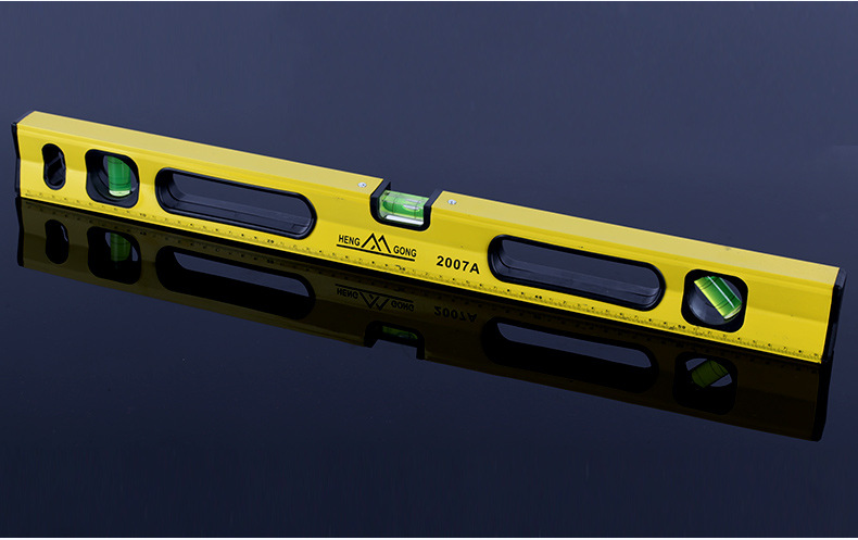 厂家批发鲁威水平尺铝合金加厚强磁水平尺多规格建筑装修水平尺