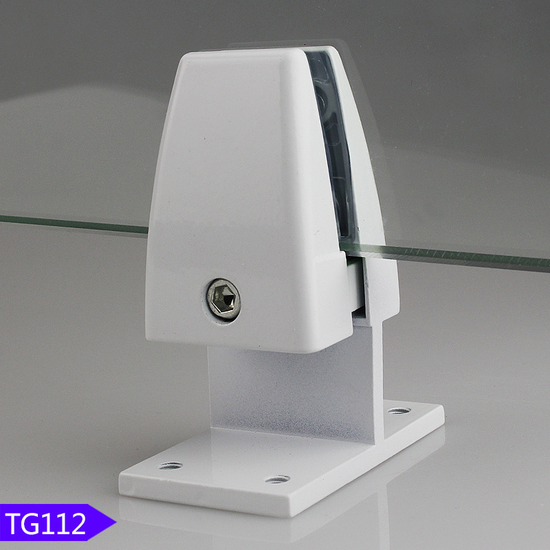 百妥适屏风玻璃夹电脑办公桌隔板断夹家具五金配件厂家tg112