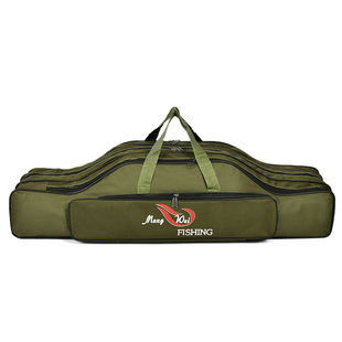 鱼竿包8090双层三层海杆渔具包大肚包钢丝包批发钓鱼包垂钓垂钓