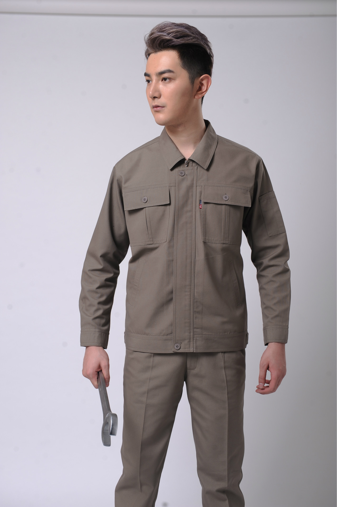 全工艺磨毛涤棉帆布工作服工厂厂服电工服现货供应厂家直销