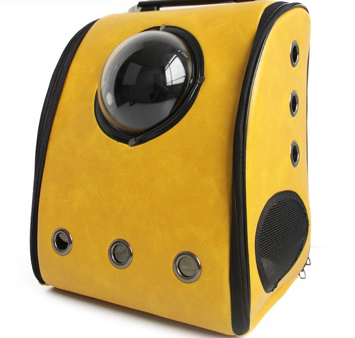 宠物背包双肩包 太空包防太刮花高密度透明亚克力带透气孔太空罩