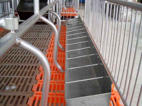 y厂家直销 养殖场饲喂设备 不锈钢母猪料槽 不锈钢大料槽