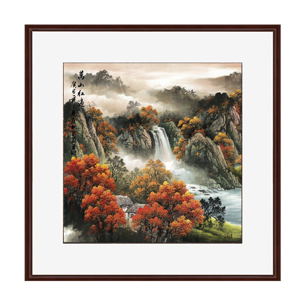 32264蜀墨轩国画字画山水画鸿运当头小品装饰画高仿真画芯批发
