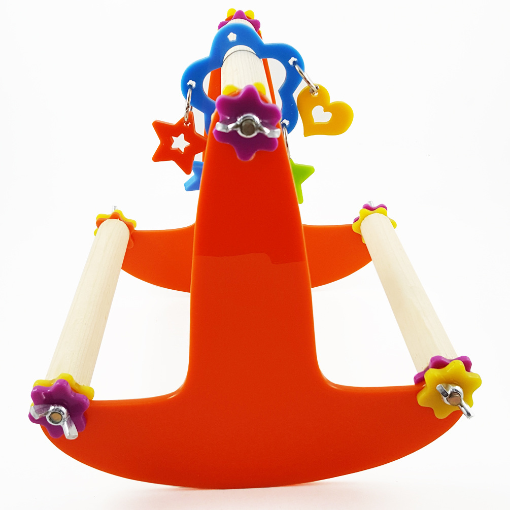 鹦鹉 啃咬玩具秋千站架站杠 摇摇椅 跷跷板 批发 us-4