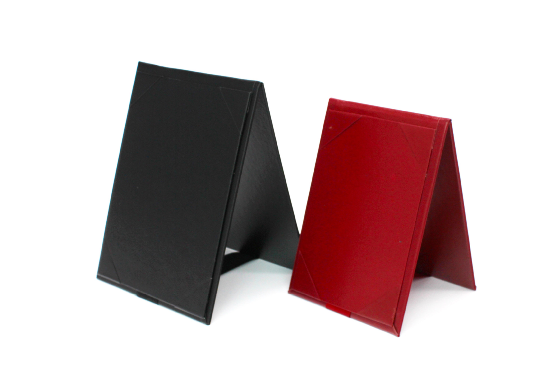 高档皮革制作a字型三角酒水牌适用于酒店餐厅 可定制