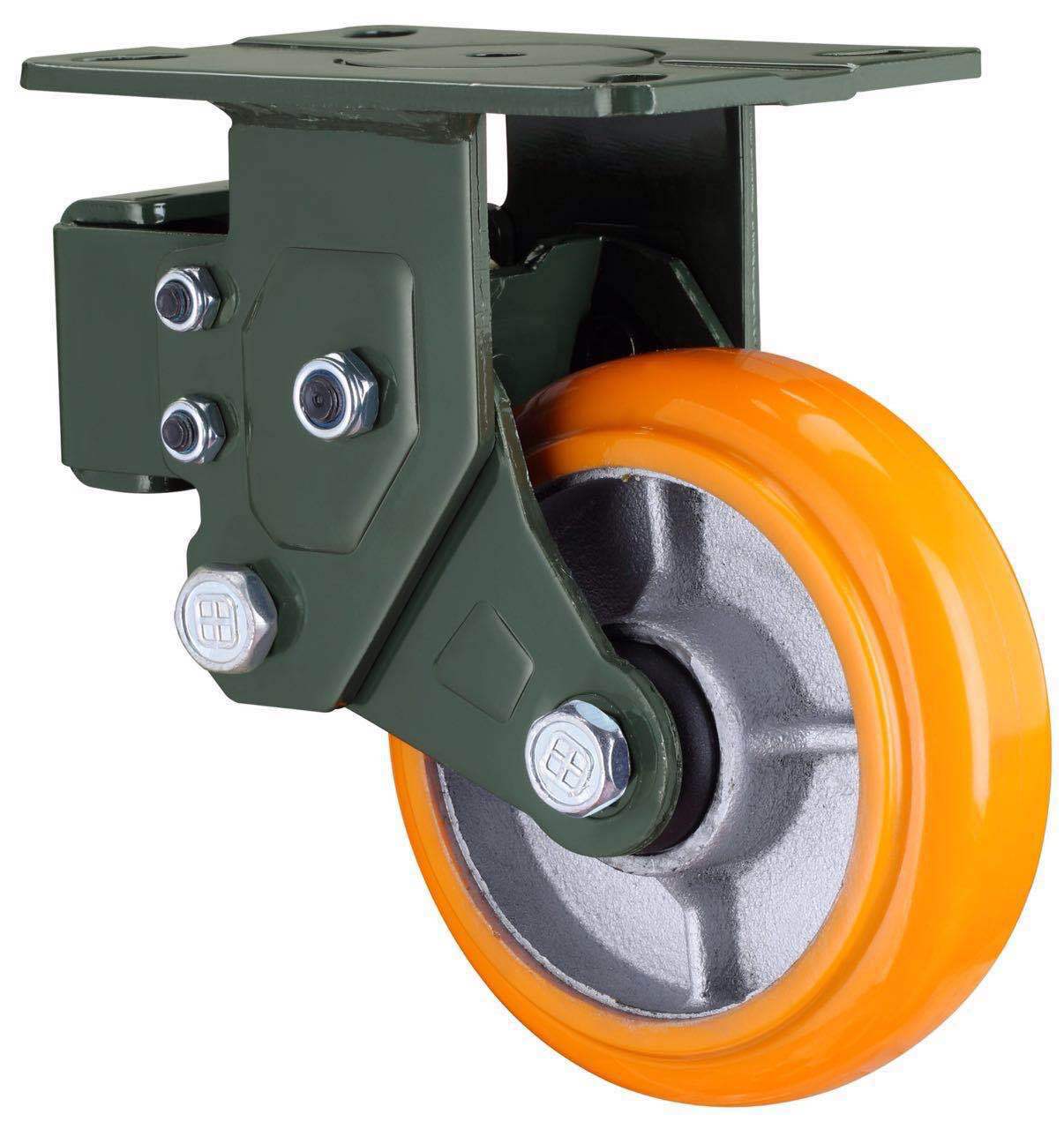 仿向荣减震轮 6寸抗震轮子 5寸8寸单弹簧减震轮