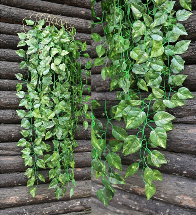 仿真花藤装饰绿叶藤条爬山虎常春藤吊兰假绿萝壁挂特价批发