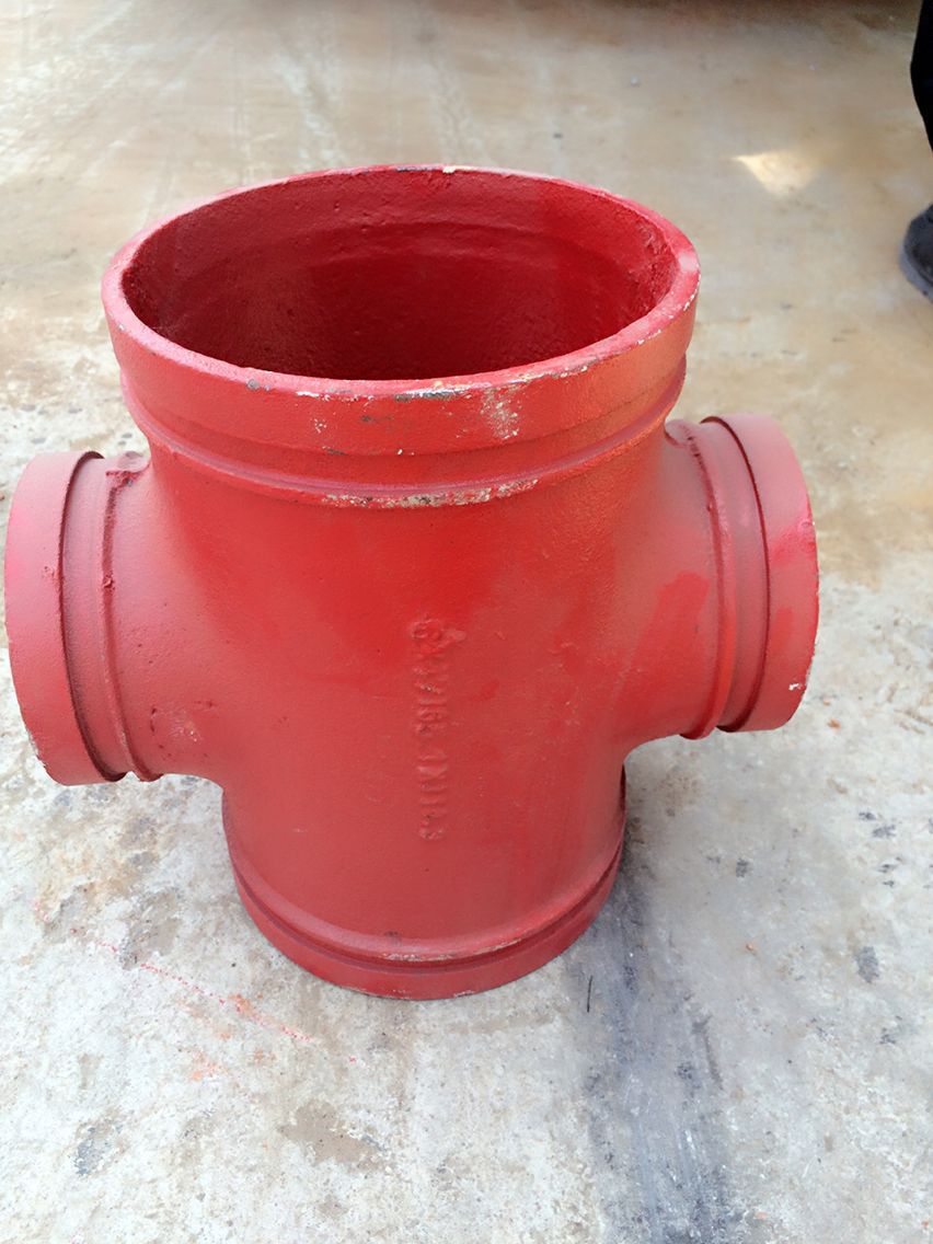 厂家直销沟槽管件 异径四通 沟槽四通 沟异四