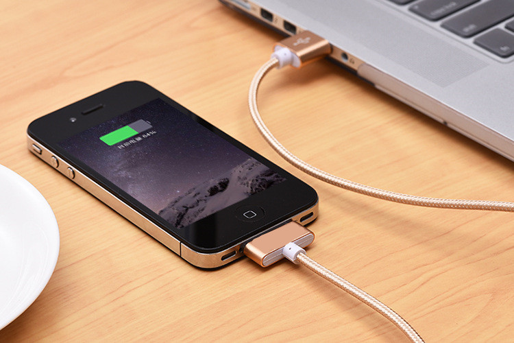 数据线 适用iphone4/4s手机充电数据线 1米手机通用单头数据线