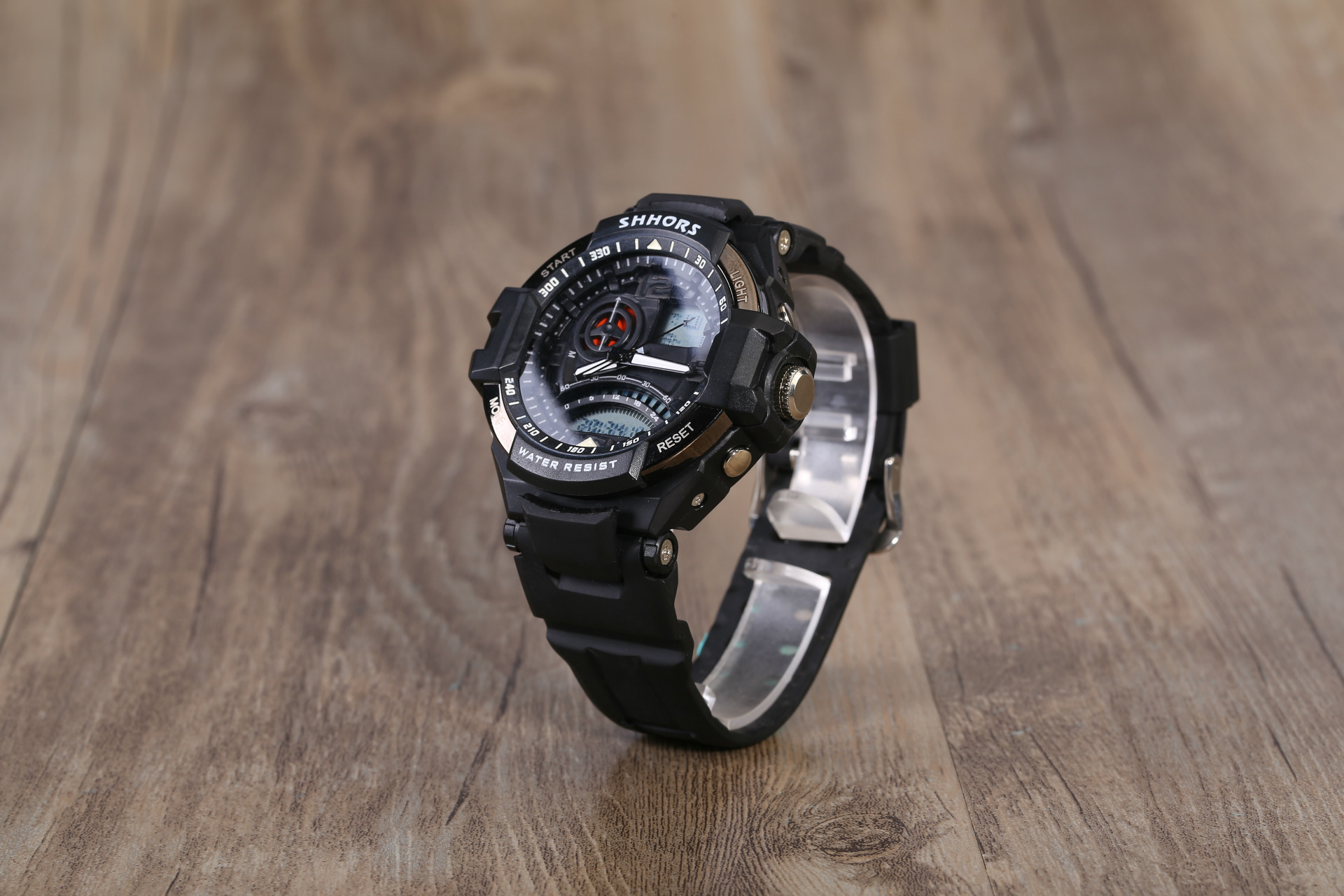 圣猴时shhors 运动 双显示 电子手表