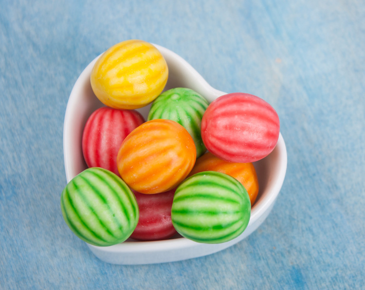 小光头西瓜泡泡糖80/90后怀旧零食童年糖果一桶约150颗