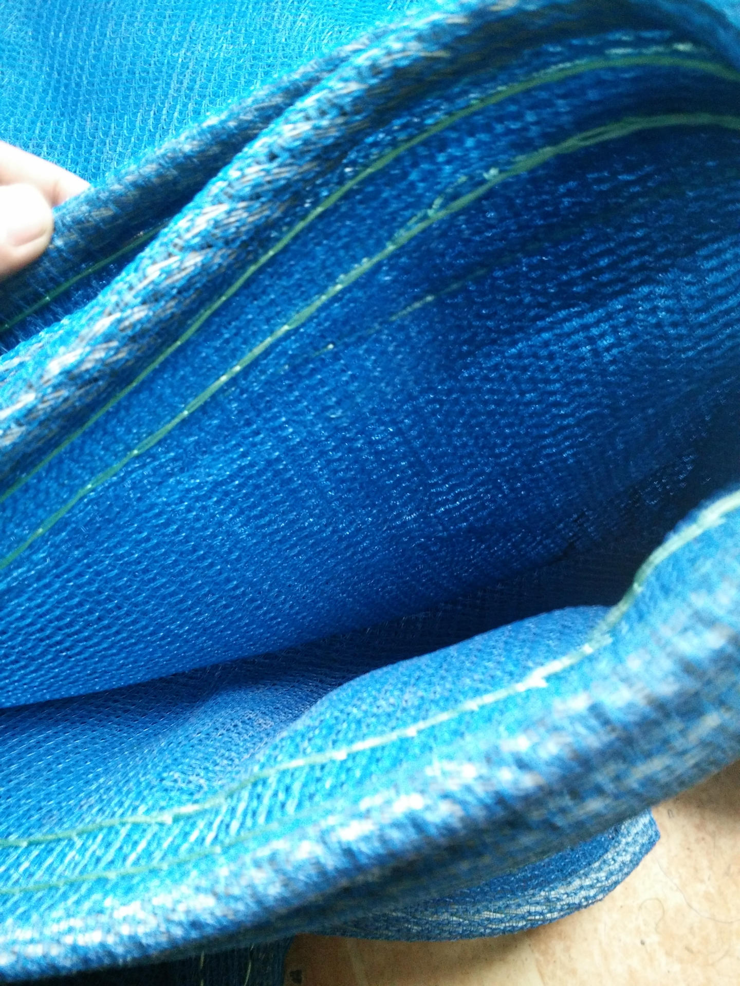 再生料蓝色安全网 建筑工地链式编织密目防尘盖土网供应