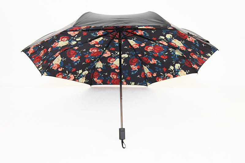 banana防晒小黑伞折叠晴雨两用太阳伞双层黑胶遮阳伞防紫外线焦下