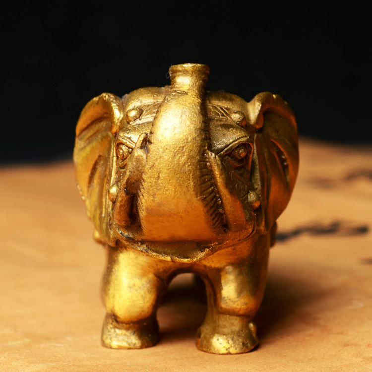 开光铜摆件纯铜大象铜象铜招财象铜风水象纯铜招财摆件批发