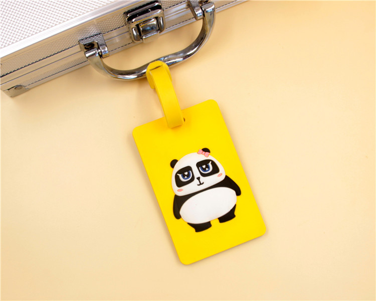 pvc厂家创意卡通登机牌吊牌硅胶行李牌 行李箱挂牌logo定制